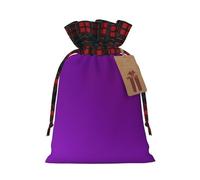 Solid color dark purple Fashionable Print Medium Drawstring Storage Bag Lightweight and Beautiful for Various Festivals