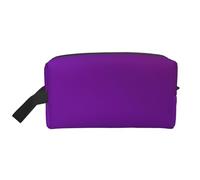 Solid Color Dark Purple Multifunctional Travel Toiletry Bag Daily and Fitness Storage Bag for Cosmetics Stationery and More
