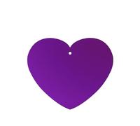Solid Color Dark Purple Pattern Car Air Fresheners 4 Pcs Heart Shape Hanging Aromatherapy Tablets Scented Fresheners For Bedroom Bathroom