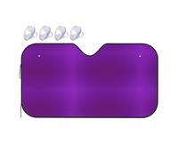 Solid Color Dark Purple Print Car Windshield Sun Shade, Vehicle Front Window Shield Cover Sun Visor Protection