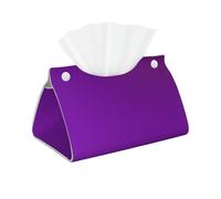 Solid Color Dark Purple Printed Tissue Box-Suitable for Bedside Table, Dining Room, Living Room, Tissue Storage Box