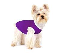 Solid Color Dark Purple Small Pet Cotton Shirts Small - Breathable, Soft, Comfortable and Stylish for Daily Wear