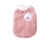 Solid Color Dog Pullover Furry Vest for Medium Dogs to Large Dogs for Spring Basic Solid Color Cloth with Cartoon Lamb