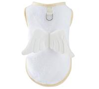 Solid Color Dog Pullover Furry Vest For Small Dogs To Large Dogs For Spring Basic Solid Color Vest With Cartoon Wing Pet Winter Apparel
