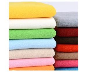 Solid Color Faux Fleece Fabric by The Metre, Anti Pill Polar Polyester Material for Sewing Blankets Pet Bedding Hoodies Throws Costume Design Hobbyists, 50x160cm, Fixed Width 160cm (Color : Yellow)