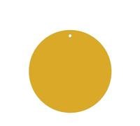 Solid Color Gold Pattern Car Air Fresheners 6 Pcs Round Shape Hanging Aromatherapy Tablets Scented Fresheners For Bedroom Bathroom