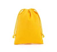 Solid Color Jewelry Drawstring Bag Cotton Tote Organizer Handbag Grocery Shopping Portable Foldable Travel Storage Cloth for Jewelry DIY Craft(Color5,1pcs,13x16cm)