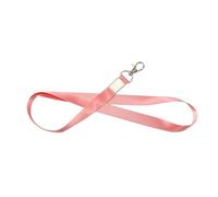 Solid Color Keychain Lanyard for Work Card Badge Holder ID Tag Business Visitor Card Neck Strap Staff Employee's Pass Card Keys(Pink Lanyard)