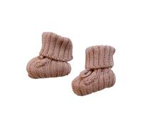 Solid Color Knitted Baby Socks Newborns Boys Girls Socks First Time Walking Shoes Soft & Breathable Footwear 0-6M Adjustable Straps Infant Knitted Booties