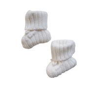 Solid Color Knitted Baby Socks Newborns Boys Girls Socks First Time Walking Shoes Soft & Breathable Footwear 0-6M Adjustable Straps Infant Knitted Booties