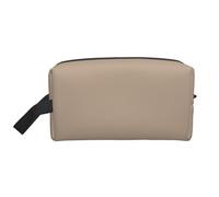 Solid Color Light Brown Multifunctional Travel Toiletry Bag Daily and Fitness Storage Bag for Cosmetics Stationery and More