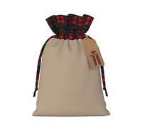 Solid color light brown Two Color Drawstring Gift Bag S Beautiful Convenient Suitable For Christmas Birthdays