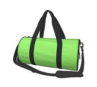 Solid color light green Canvas travel bag, large capacity, can be carried on the shoulder