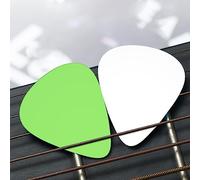 Solid color light green Patterned guitar pick set - (thin/medium/thick), widely compatible with all kinds of stringed instruments,