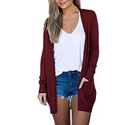 Solid Color Long Cardigan for Women Plus Size Longline Cardigan Gradient Color Long Sleeve Casual Loose Ladies Long Cardigans Soft Comfortable Women's Autumn Winter Long Cardigan Long Black Cardigan