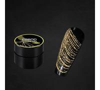 Solid Color/Luminous/Bling Glitter Disco Spider Gel, 21 Colors Nail Art Wire Drawing for Line Pulling, New Upgraded Matrix With Paint (Glitter Spider, DSP02#Yellow)