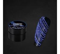 Solid Color/Luminous/Bling Glitter Disco Spider Gel - 21 Colors Nail Art Wire Drawing for Line Pulling - New Upgraded Matrix With Paint (Glitter Spider, DSP04#Blue)