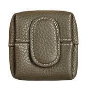 Solid Color Mini Coin Purse,Genuine Leather Square Snap Compact Purse,Vintage Travel Wallet Change Pouch for Women,Waterproof Portable Multipurpose Small Organizer