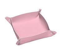 Solid Color Pink Double-Sided Full Print, Leather Tray, Suitable for Placing Some Small itemsã€‚