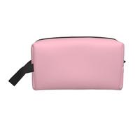 Solid Color Pink Multifunctional Travel Toiletry Bag Daily and Fitness Storage Bag for Cosmetics Stationery and More