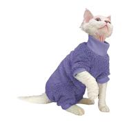 Solid Color Pullover Sweatshirt For Small To Large Cats Windproof For Winter Outdoor Kitten Christmas Clothing