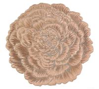 Solid Color PVC Placemat 38cm for Hotel Restaurant(Rose Gold) | High for temp resistance, protects table from hot dishes, waterproof PVC, non-slip base, 38cm square