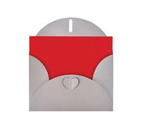 Solid color red Greeting card, blank interior, suitable for occasions such as Valentine's Day and wedding anniversaries.