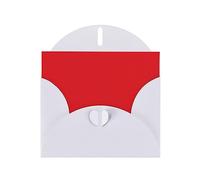 Solid color red Greeting card, blank interior, suitable for occasions such as Valentine's Day and wedding anniversaries.