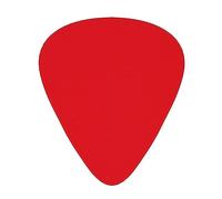 Solid color red Printed guitar picks for acoustic, electric, and band players, 12 pieces in 3 different thicknesses