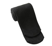 Solid Color Seamless Socks Kids Child Knitted Soccer Socks Knee High Tube Socks Toddler Girls Socks Cute Sport Stocking For Boys Girls Daily School Socks (Black, 0-3 Years)