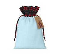 Solid color small fresh Christmas linen gift bags, drawstring candy bags, birthday party gift bags