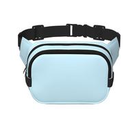 Solid color small fresh print Crossbody Bag Unisex - Square Double Layer Waist Bag Everywhere Fanny Pack Purse with Adjustable Strap