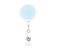 Solid Color Small Fresh The Plastic Retractable Badge Holder is Made of ABS Material and The Rope is Nylon