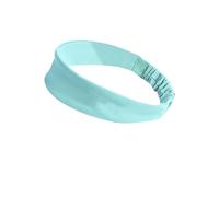 Solid Color Sport Hairband - Wide Elastic Band for Running, and Fitness - Non-Slip Sweat Absorbent Headband for Men and Women(Mint green)