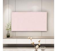 Solid Color Stretch Fabric TV Display Protector Dust Cover, Modern Simple LCD TV Screen Protector, Universal TVs Dustproof Cover with Elastic- Pink|| 55-65inch