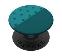 Solid Color Teal and Polka Dots PopSockets Adhesive PopGrip