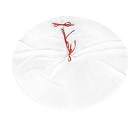 Solid Color White Christmas Tree Skirt 48" Fashion Holiday Accessories Suitable for Halloween and Christmas