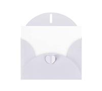 Solid color white Greeting card, blank interior, suitable for occasions such as Valentine's Day and wedding anniversaries.