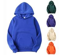 Solid Colors Man Pullover Hoodie Cotton,Plain Mens Hoodies,Loose Fit Sweatshirts With Kangaroo Pocket And Drawstring Hood,Long Sleeve Outdoor Fall Winter Sweat Unisex For Travel/Sport/Hiking