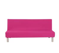 Solid Colour Armless Sofa Bed Cover Polyester Spandex Stretch Futon Slipcover Protector 3 Seater Elastic Full Folding Couch Sofa Cover fits Folding Sofa Bed without Armrests 80" x 50" in…