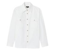 Solid-colour cotton overshirt- male- A.P.C.- Casual Shirts- White- XL- Shirts XL