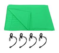 Solid Colour Photography Background Studio Backdrop, Collapsible Photo Background Screen, Washable Cotton Backdrop for Portrait Wedding Product Video, 2.97 x 1.97 m (Green (PU5214G))