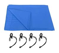 Solid Colour Photography Background Studio Backdrop, Collapsible Photo Background Screen, Washable Cotton Backdrop for Portrait Wedding Product Video, 2.97 x 1.97 m (Blue (PU5214L))