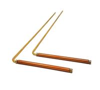 Solid Copper And Brass Dowsing Rods With Smooth Movement For Tracing Spritual Energy Chi, Ghost Hunting, Water Divining, Finding Gold, Locating Lost Items