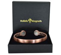 Solid Copper Bracelet Men Women Large Magnetic Copper Bangle Large High Power Neodymium Magnets Adjustable-HPC (L: Wrist 19.5-22cm/7.7-8.6”)