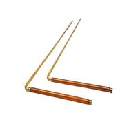 Solid Copper Brass Dowsing Rods with Flexible Smooth Swing, Multipurpose Divining Tools for Water Detection, Metal Locating, Lost Item Search and Energy Tracing