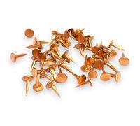 Solid Copper Cut Tacks - 10mm - Flat Head Upholstery Nails for Restoration, Boatbuilding & Craft - Rustproof, Non-Magnetic - 50g Packs