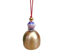 Solid Copper Metal Chime Golden for Lucky Cat Pendant Solid Copper(A) | 2.8cm diameter, 6cm cable, pure copper build, for lucky cat shape, anti-theft door bell function