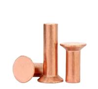 Solid Copper Rivets M2 M2.5 M3 M4 M5 M6 Countersunk Head Rivet(M3x8mm-50pcs)