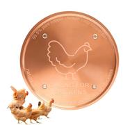 Solid Copper Waterer Tray - Chicken Drinking Water Dish, Outdoor Poultry Hydration Bowl | Round Còpper Livestock Hÿdration for Garden Patio Lawn Fountain Farm Coop